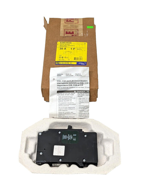 Edb14030 NEW Square D EDB14030 Bolt-On Circuit Breaker, 30 Amp, 277 VAC, 1 Pole ...