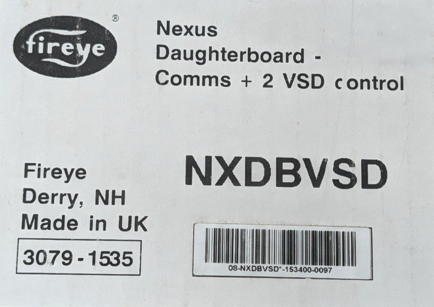 New Fireye Nexus NXDBVSD VFD Daughterboard - Comms + 2 VSD Control ...