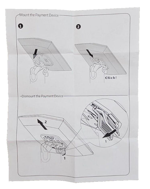 120mm Wallmount For Ingenico Payment Terminals w/ DuraTilt & MultiClip SEN352015