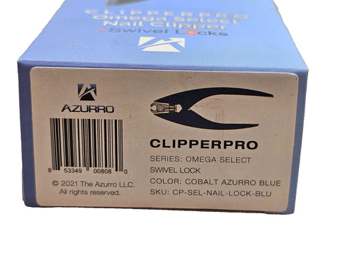 Azurro CLIPPERPRO 2.0 Nail Clipper w/ Swivel Head and Lock Blue