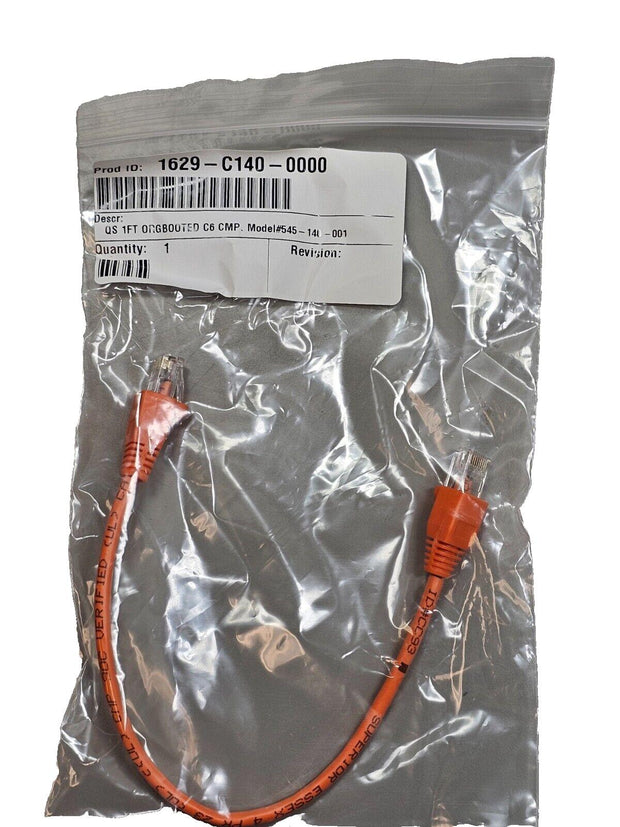 C2G 50PCs Cat6 RJ45 Ethernet Patch Cord (UTP) Orange, 1ft, Gold Plated, Sealed