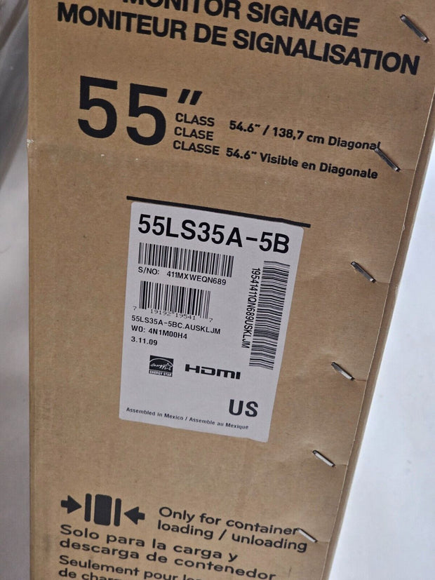 LG 55LS35A-5B 55" FullHD Slim IPS Direct LED Commercial Display 450nit