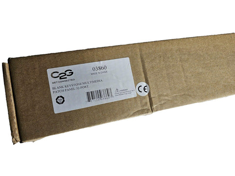 Cables To Go 03860 32-Port Blank Keystone/Multimedia Patch Panel