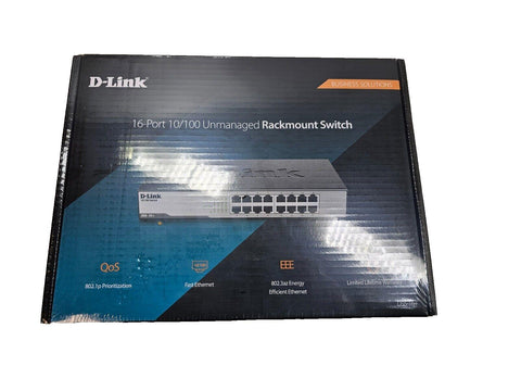 New Bundled D-Link DSS16+ Network switch w/ 16 Ethernet Cables - Pick Length!