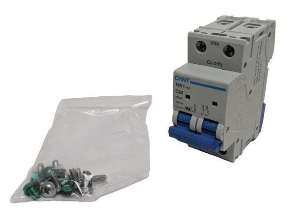 Qty 3 PCS NIB CHNT NB1-63 C20 Miniature Circuit Breaker 480VAC 5000A