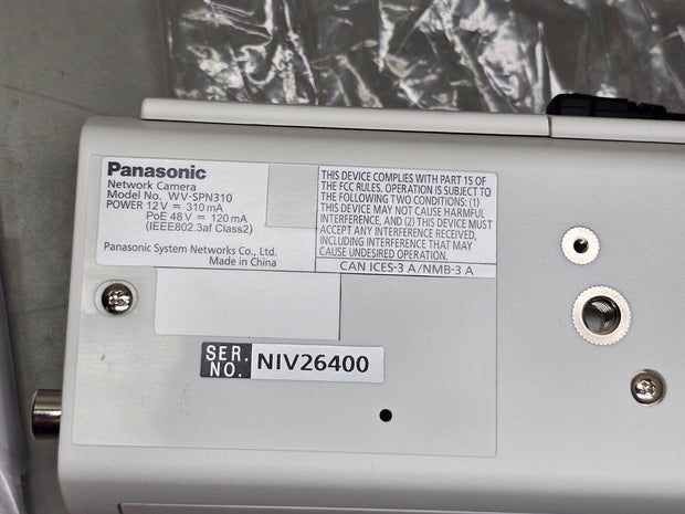 New (Open Box) PANASONIC WV-SPN310 Network Camera w/ Computar 5-50mm Lens