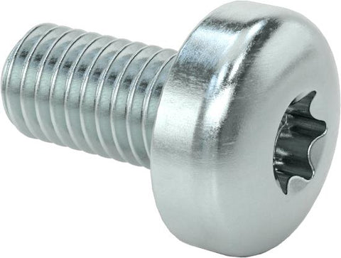400PC McMaster Steel Pan Head Torx Screws Zinc Plated M8x16MM 1.25mm Pitch, ISO