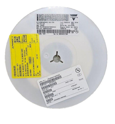 10000PCS Vishay Dale CRCW040275R0FKED Thick Film Resistors 0402 75ohm 1% 6.25mW