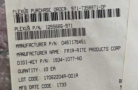 10PCS Fair-Rite 461176451 Ferrite  Clamp on Core 61 360Ohm@100Mhz 18.35mm