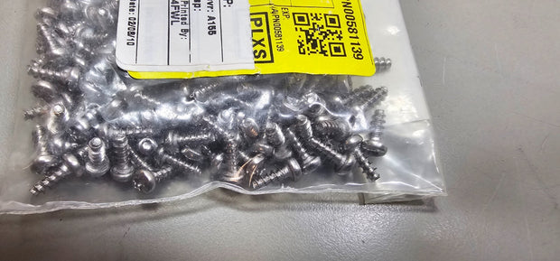 1165pcs P/N 913667 M3x8mm Pan PT Screws T10 Torx Stainless Steel, Passivated