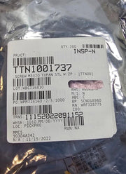200PCS 90304A342 Steel Pan Head Torx Screws Zinc Plated M5x0.8mm, 20mm, T25
