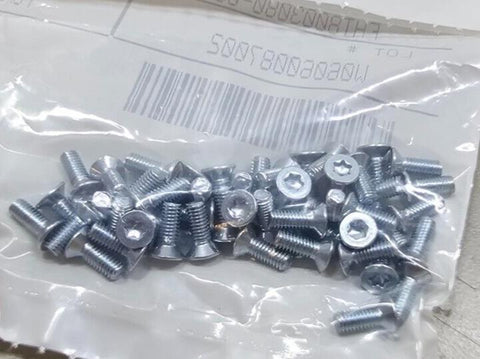 450PCS 90236A120 Zinc-Plated Steel Torx Flat Head Screws M3x0.5mm, 8MM, T10, ISO