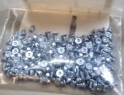 200PCS 916722 M3X6mm Torx, 90 Degree Flat Head, Zinc/Steel Machine Screw 14581