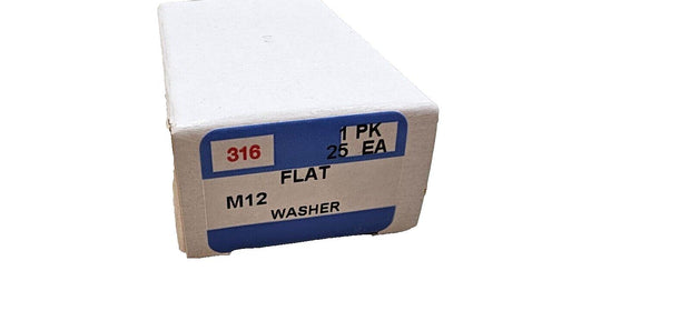 50PCS 90965A210 316 Stainless Steel Washers M12, 24mm OD 13mm ID 2.7W, DIN/ISO