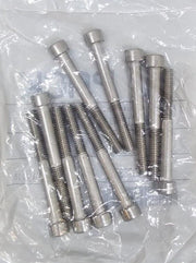 150PCS 92290A340 Super Corrosion Resistant 316 M6-1 55mm Steel Socket Head Screw