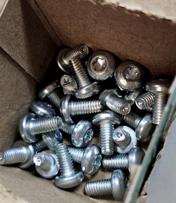 100PCS 94209A782 Thread-Forming Screws for Soft Metal M6 12mm Zinc Plated Steel