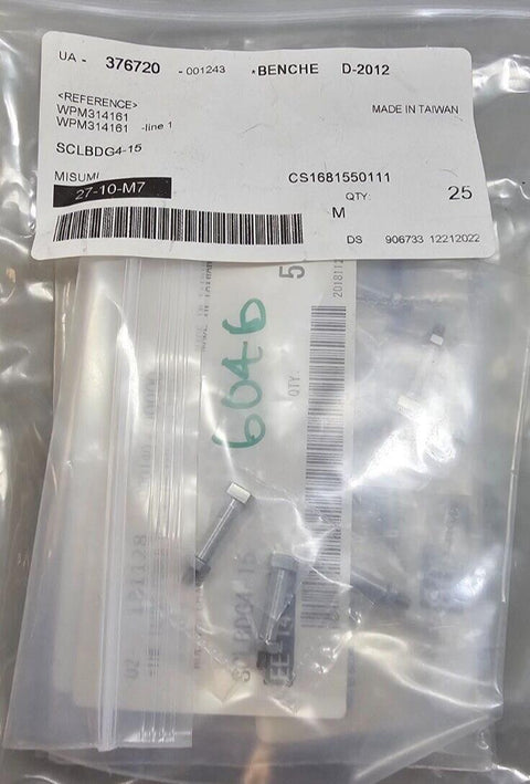5PCS Misumi SCLBDG4-15 Precision Pivot Pins, 15mm L 4mm Shaft, Stainless Steel