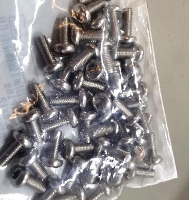 800PCS 90362A125 Stainless Steel Pan Head Torx Screws M5x0.80mm 12mm Length 18-8