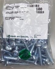 100PCS M8x50MM Zinc Plated Stainless Steel Pan Head Torx (Marine Grade) T45