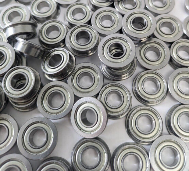 4 PCS Misumi Deep Groove Ball Bearing (FL686ZZ) Flanged, Small, Double Shielded