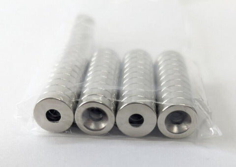 50 PCS K&J R622CS-N N42 Neodymium Countersunk Ring Magnet 3.56lb Pull 3/8"