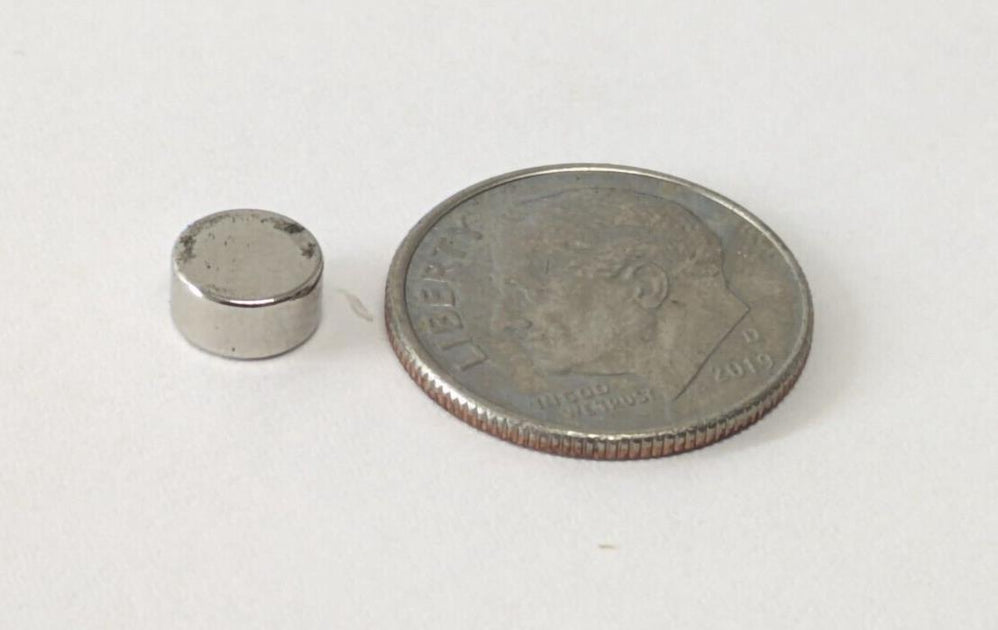 100PCS 5862K103 6.35x3.18mm N52 Neodymium Magnets, 3.34lb Pull, Nickel ...