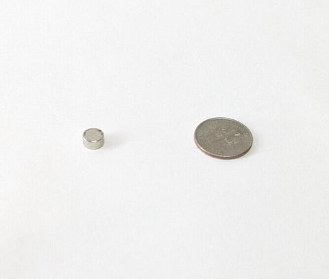 100PCS 5862K103 6.35x3.18mm N52 Neodymium Magnets, 3.34lb Pull, Nickel Plated