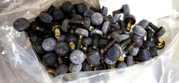 5PCS Essentra TB-4 Threaded Insert Stud Screw-On Bumpers 9.7mm Dia, 5.1mm H
