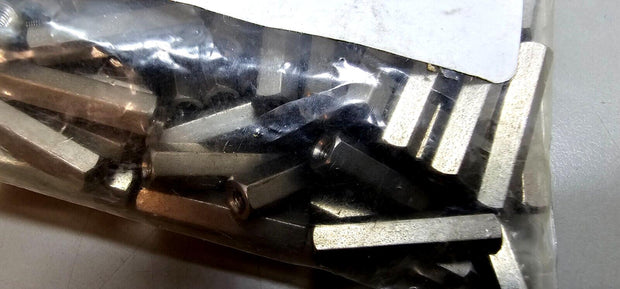 100PCS 908956 Stainless Steel Female Hex Standoffs, 4.5x19mmL M2.5x0.45mm Thread