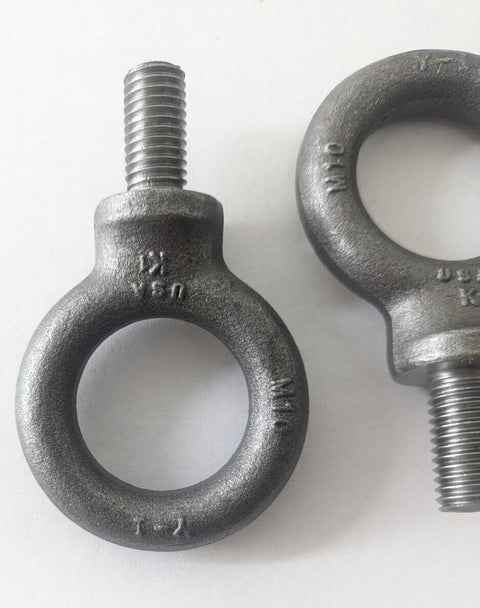 QTY 25 A480 Stainless Steel Lifting Eye Bolt M10 Heavy Duty Marine Eyebolt Screw