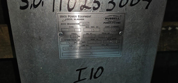 Hubbell HH6-01530-SIP5225N Hookstick Operated Switch, Copper,  15.5kV, 3000A