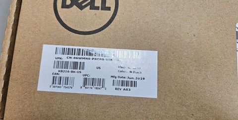 Lot 5 PCS Dell KB216-BK-US Wired Keyboard, Black, USB, Full Size 104 Key QWERTY
