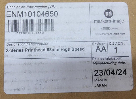 Markem Imaje ENM10104650 X-Series Printhead 53mm High Speed, New, US Shipper