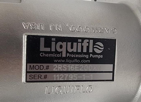 New Liquiflo 2RS16E200X 2-Series Gear Pump, 316 Stainless Steel 1750rpm -40-500*