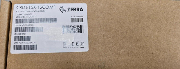 NEW Zebra Single Slot Charge Cradle CRD-ET5X-1SCOM1 HDMI Ethernet USB ET50-ET56
