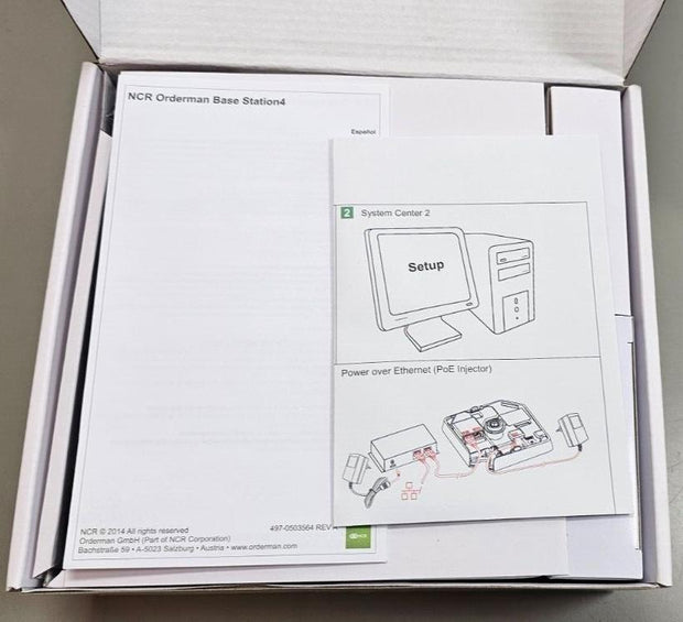 New NCR Orderman Base Station4 US model for Orderman 7777-0302-8801 w/ PSU
