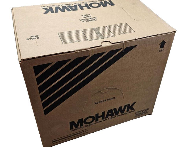 1000ft Mohawk M57550B Cat5E Cable, Copper Plenum, CMP, 24AWG 5EP4P24-YL-P-MOH-AP