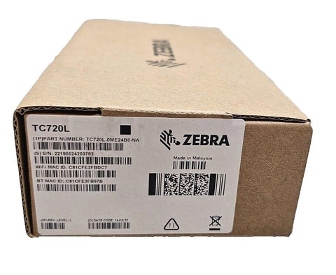 New Zebra TC720L-0ME24B0-NA Barcode Scanner Computer w/ Batt, 8 Core 2.2Ghz/8/32