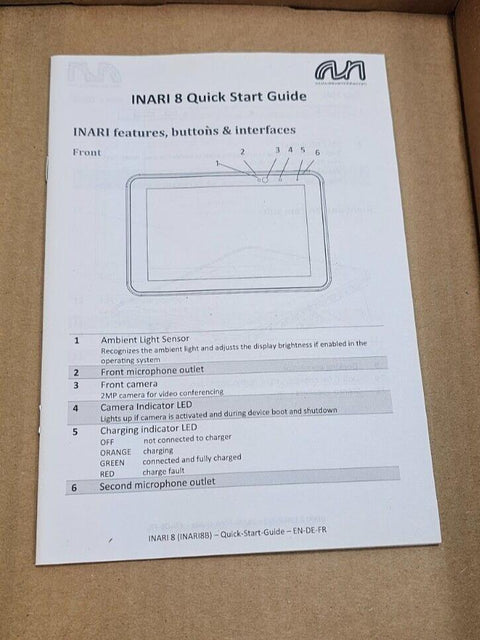 New AAVA Inari 8 Rugged Mobile Payment Tablet, A3950, 4GB/64GB, No OS Installed