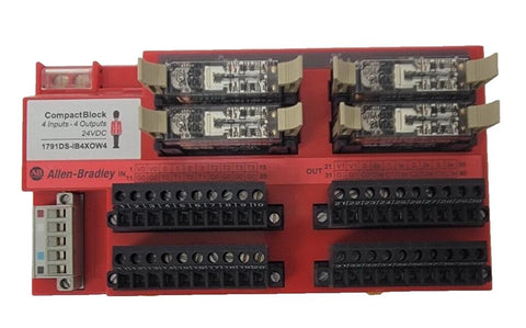 Allen Bradley CompactBlock 1791DS-IB4XOW4 4 Inputs - 4 Outputs