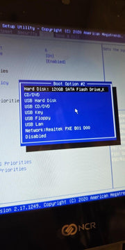 New NCR P1235 PCAP Touch Display POS PC System 1.6Ghz, 8GB/120GB, No OS/Bio/CC