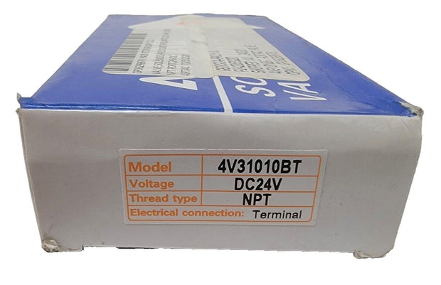 AirTac Solenoid Valve Model 4V31010BT DC24V NPT - New, Sealed