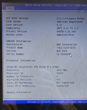 New NCR 7761 P1535 Touchscreen Terminal Display 1.6Ghz, 4GB/40GB, W7POS, No Biom