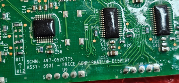 New NCR 4 Digit PCB Numerical/Price/Timer Display Interface Board Circuit board