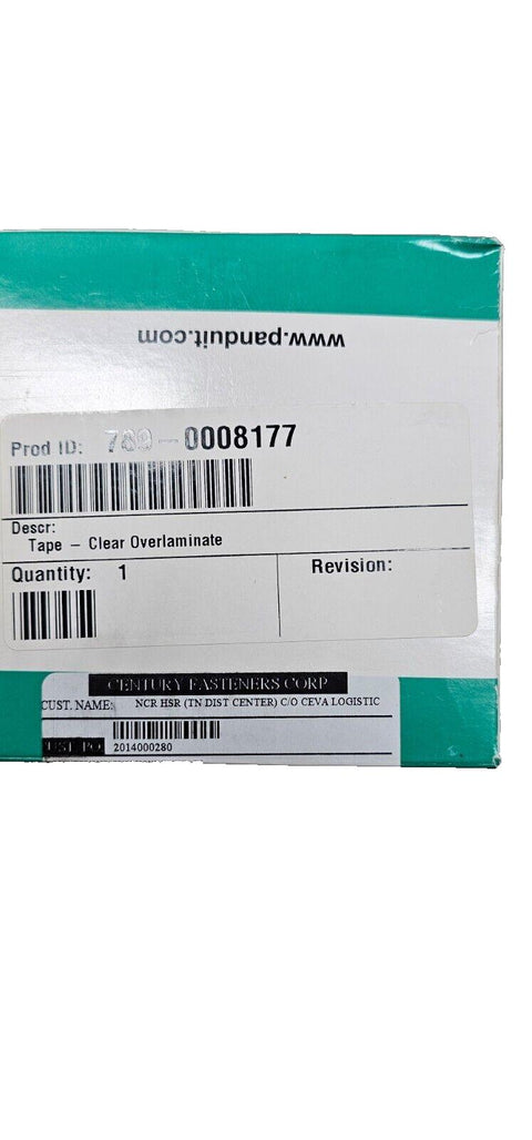 New Roll Panduit T425X000YK1 Over Laminate Thermal Transfer Printable Labellng
