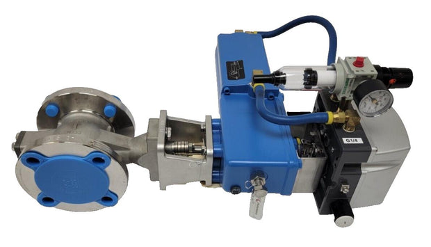 RECA02CJJST Neles RE Series V-Port Segment Valve, Standard Trim, Flanged One Pie