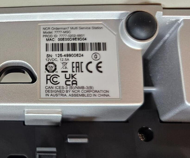 New NCR Orderman7 Multi Service Station, 5 Slot Charging Base 7777-0202-8801