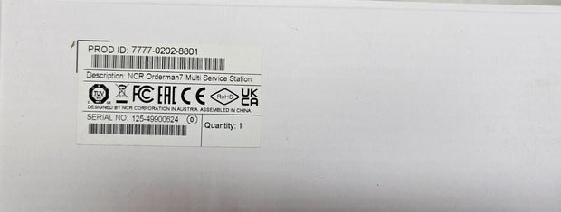 New NCR Orderman7 Multi Service Station, 5 Slot Charging Base 7777-0202-8801
