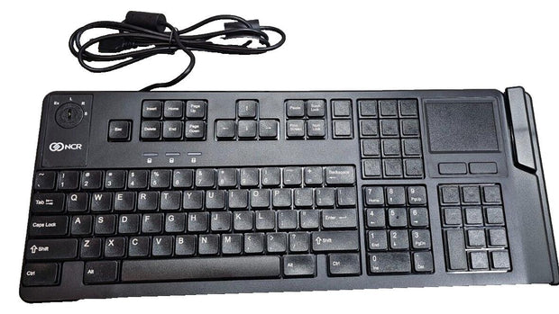 New NCR RealPOS Full Size USB Keyboard, GlidePad, No MSR, Keylock 6932-5212-9090