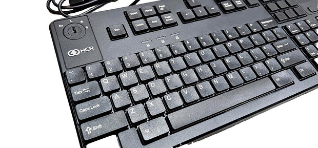 New NCR RealPOS Full Size USB Keyboard, GlidePad, No MSR, Keylock 6932-5212-9090